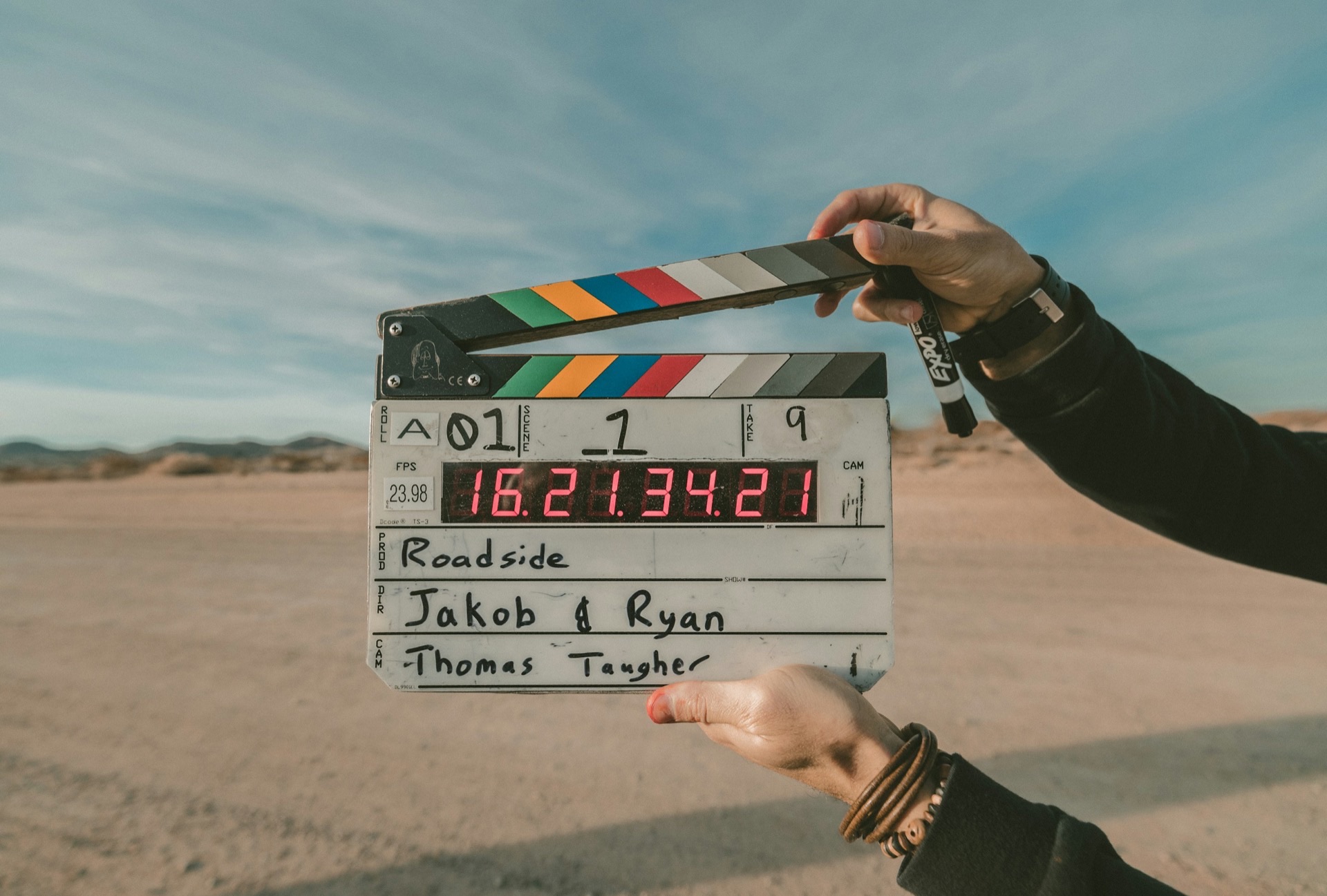 Behind the scenes — film production set in Panama